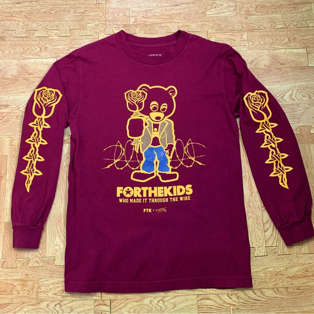 FTK x Kanye West Shirt Men’s Small College Dropout For The Kids Through The Wire